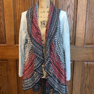 Waterfall cardigan sweater
